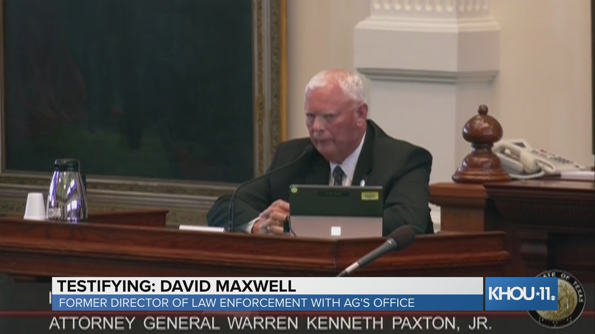 David Maxwell is a former Texas Ranger who joined Paxton's staff. He said he told Paxton that Paul was "running a ponzi scheme" and Paxton should stay away from him.