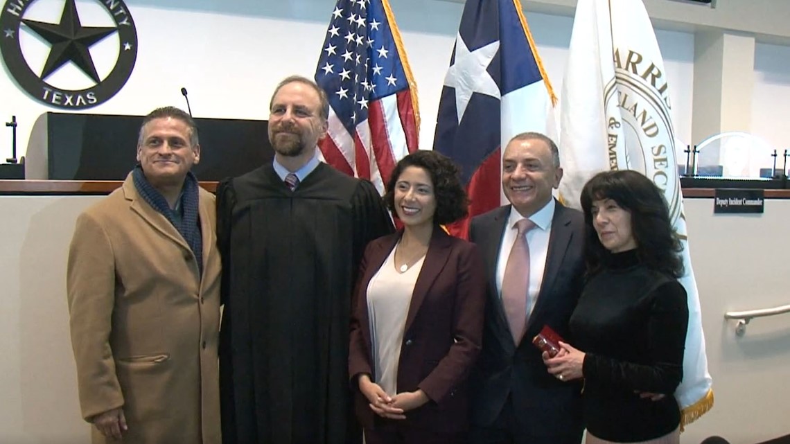 Lina Hidalgo sworn in as Harris County judge  khou.com