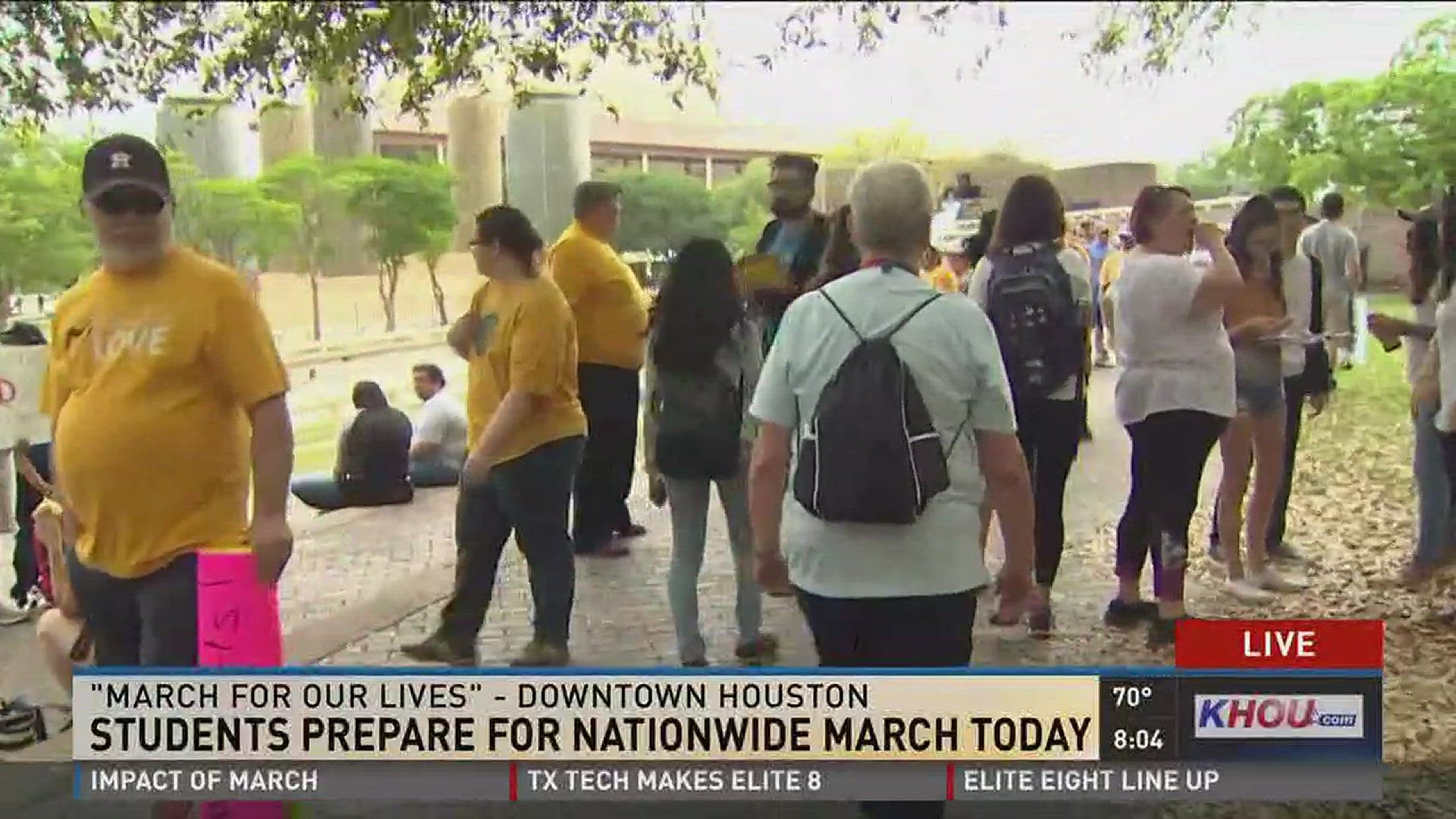 Activists from around the nation are taking to the streets to protest against gun violence including right here in Houston.