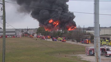 HFD investigating cause of large warehouse fire near Tomball