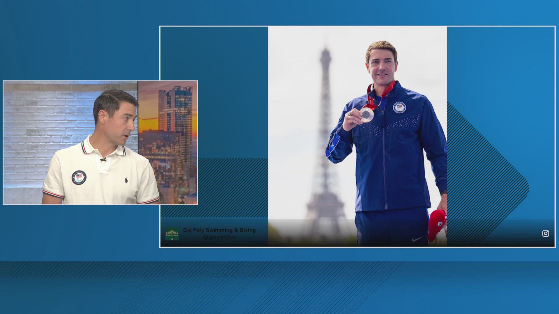 The paralympian is fresh off a podium finish in Paris -- now he's back home in Houston to enjoy his success.