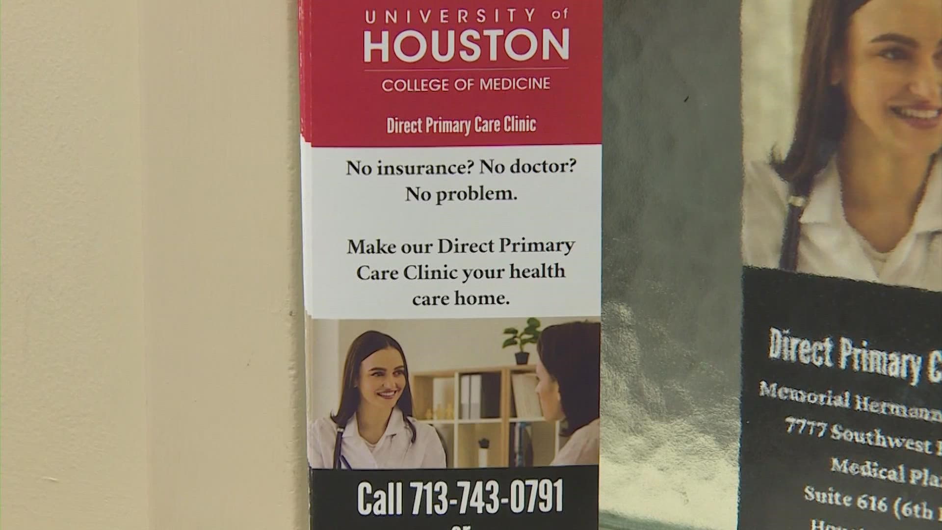 No insurance? No doctor? No problem. For $60 a month, the University of Houston College of Medicine Direct Primary Care Clinic is open to you.