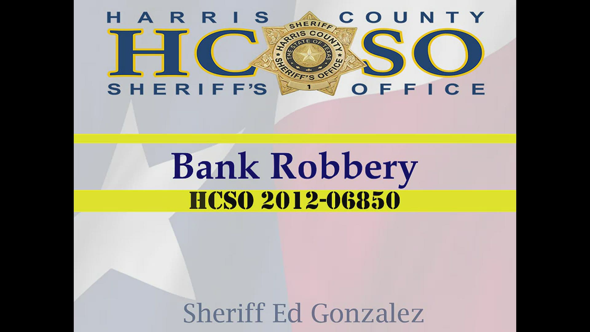 The FBI is looking for a man who robbed a Chase bank in northwest Harris County.