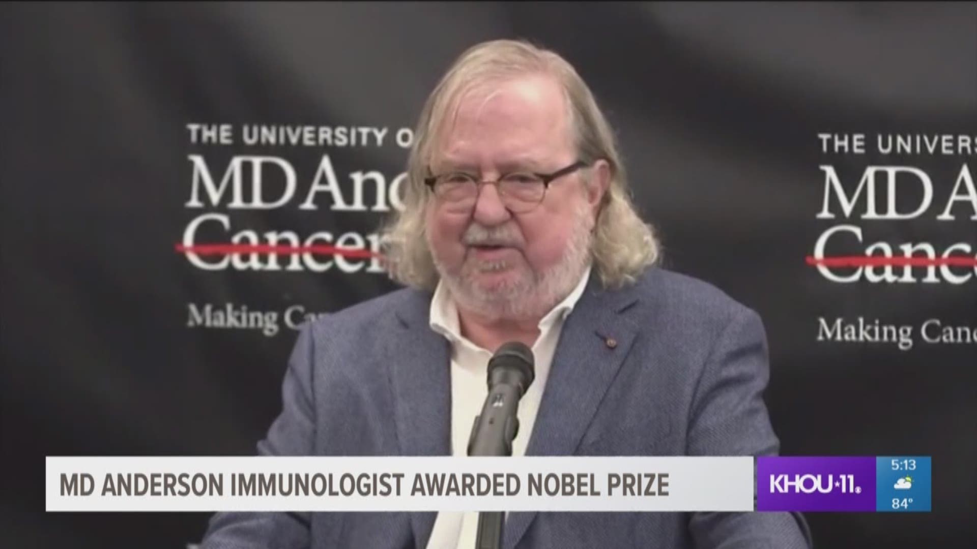 Jim Allison, Ph.D., chair of Immunology and executive director of the Immunotherapy Platform at The University of Texas MD Anderson Cancer Center, was awarded the 2018 Nobel Prize in Physiology or Medicine.