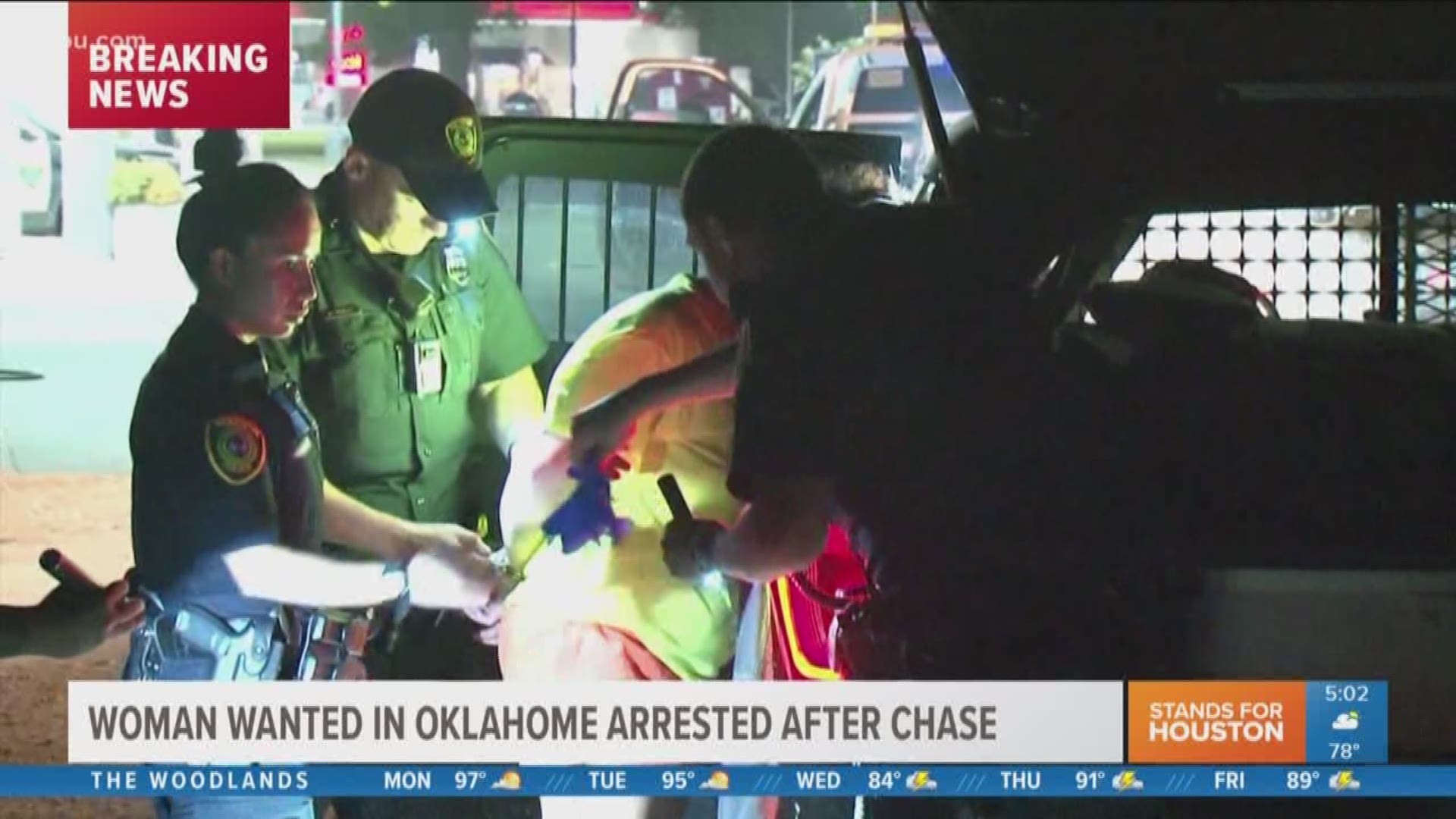 A woman and a man led police on wild chase overnight, which including them tossing out drugs and counterfeit cash out of the car windows along the way.
