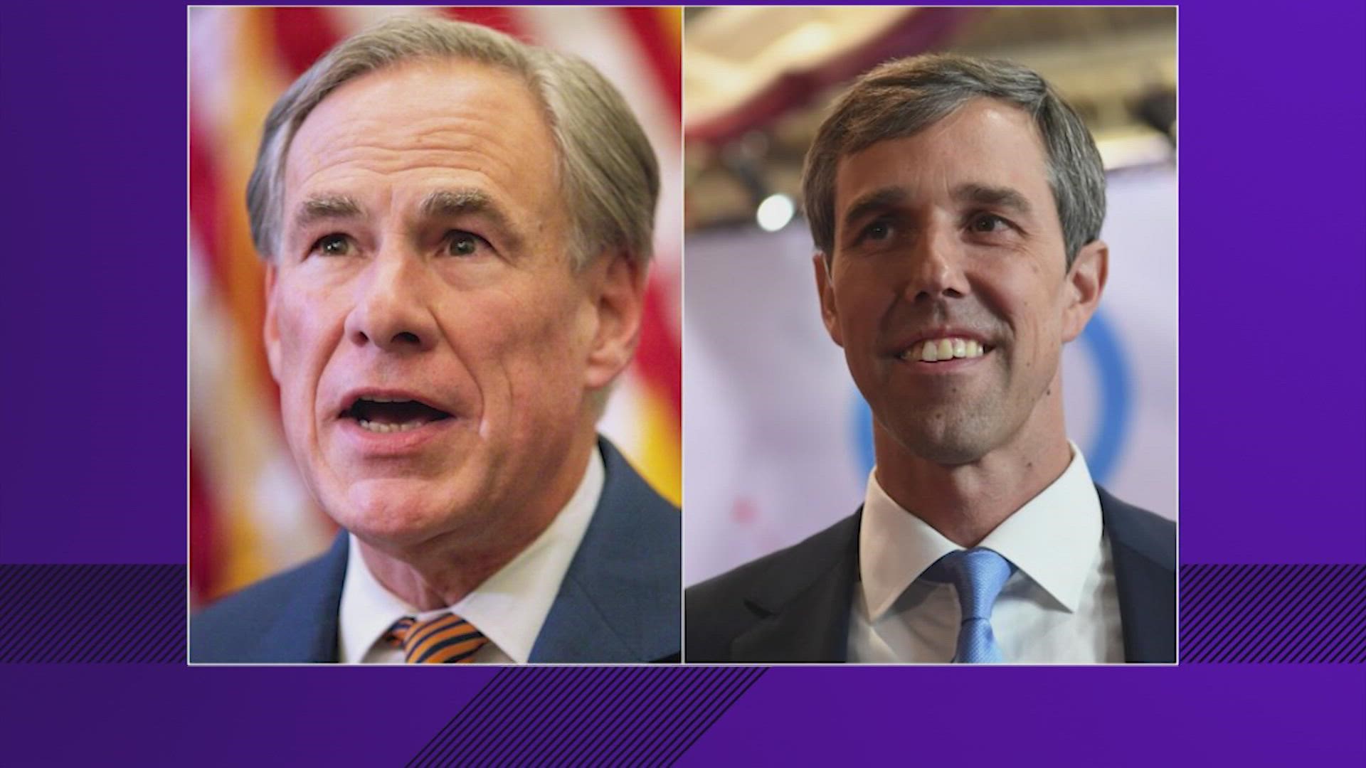 Republican Greg Abbott and Democrat Beto O'Rourke both made stops in Houston along their campaign trails on Tuesday.