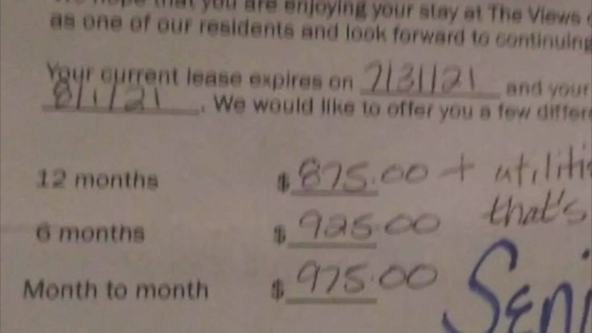 As pandemic protections put in place for renters start to expire, many tenants are reporting a significant increase in their monthly rent — some as high as $100.