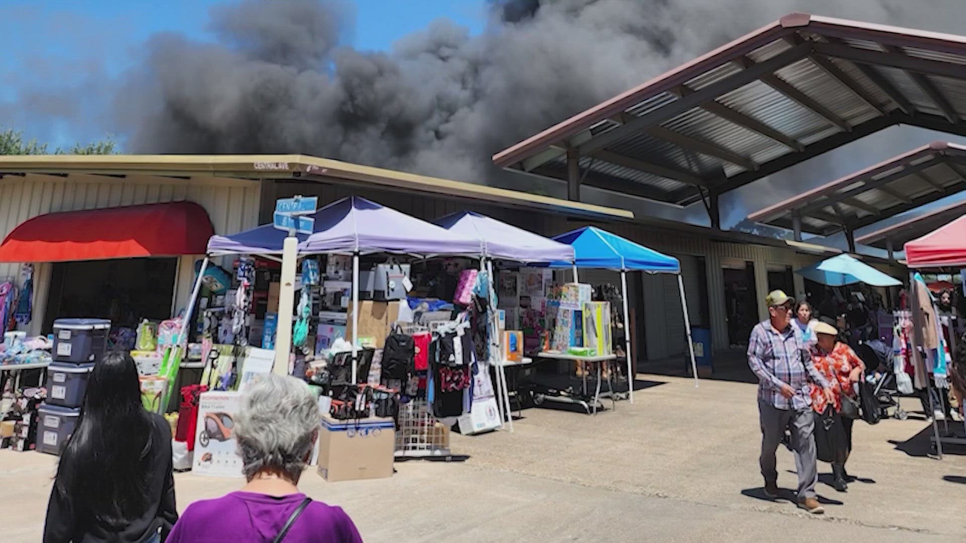 Injuries in Traders Village fire | Houston news | khou.com