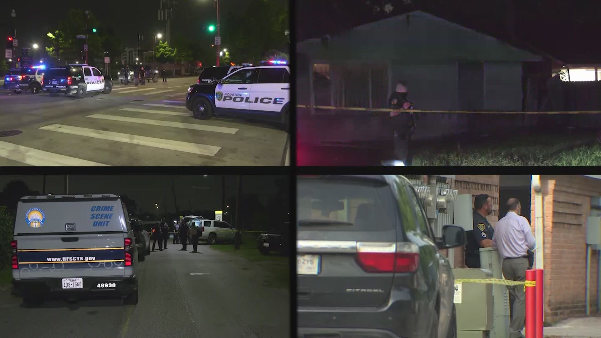 Violent night across Houston At least 4 killed at unrelated shooting