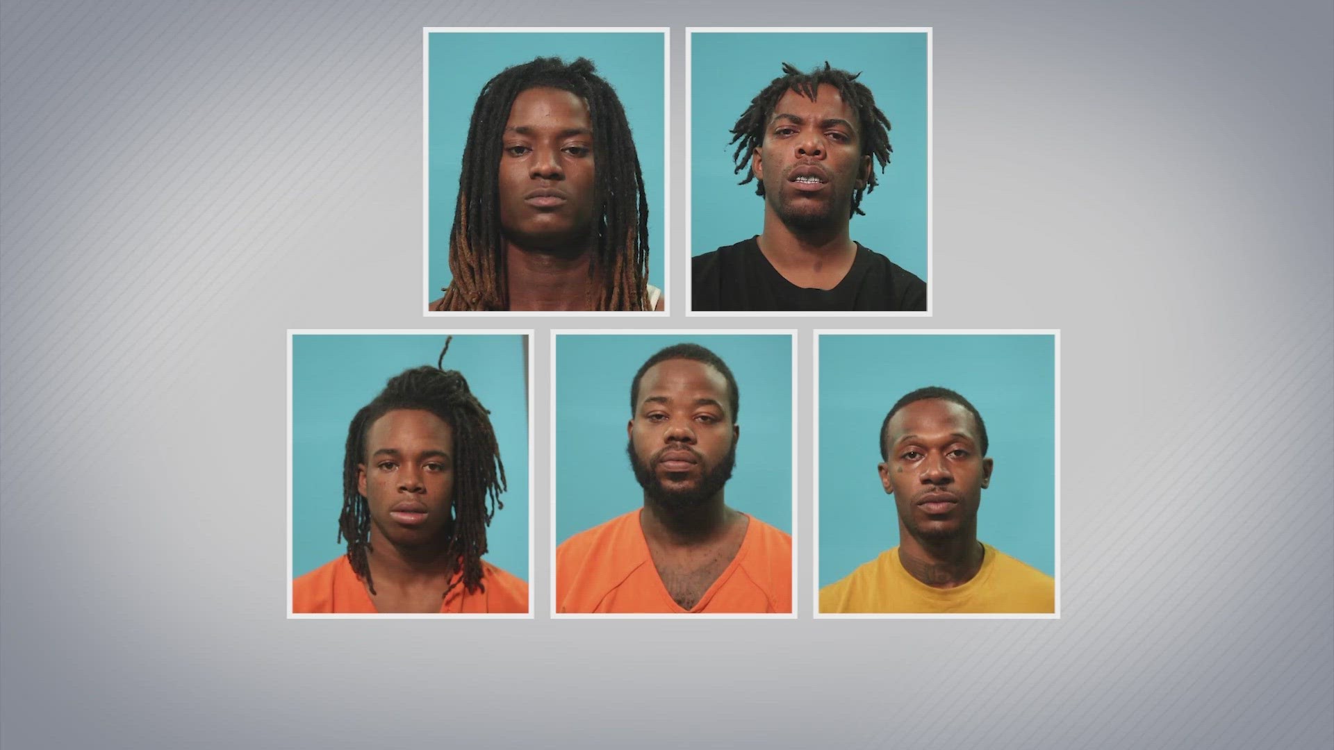 Pearland police said they believe five men are connected to multiple jugging incidents between October and November.