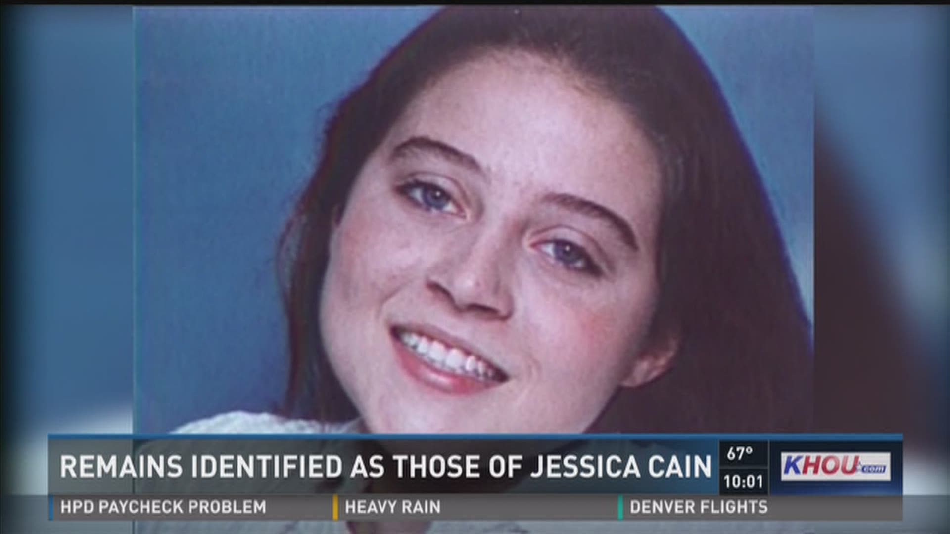 Remains found in SE Houston field identified as Jessica Cain