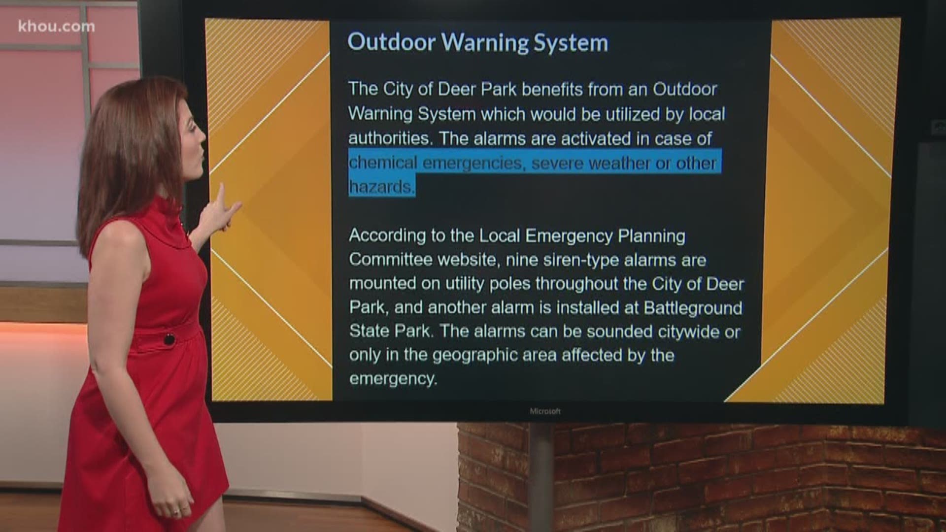 Some Deer Park residents told us they didn't hear the warning sirens alerting them to Thursday's shelter in place.