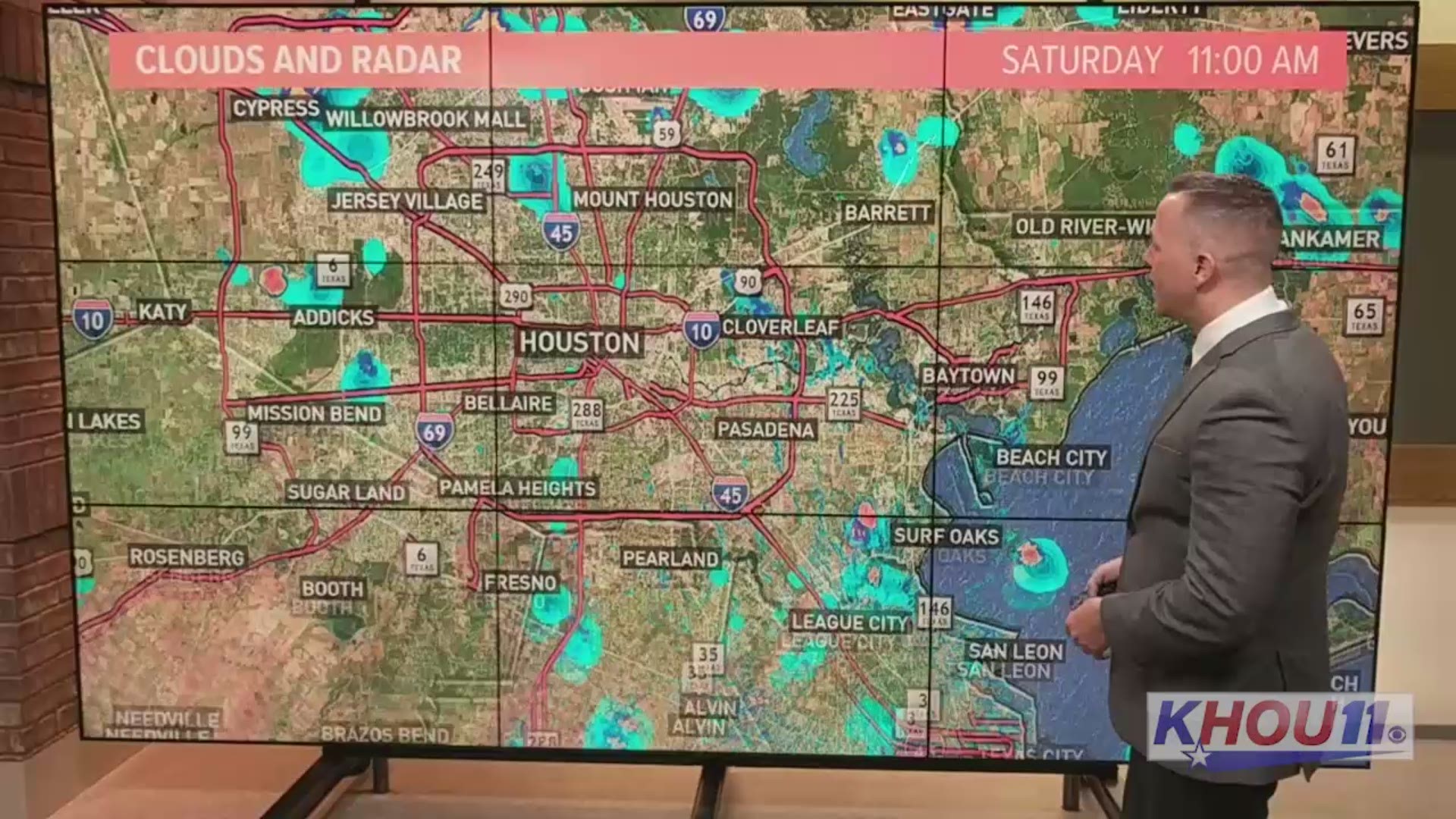 KHOU 11 Meteorologist Blake Mathews has an update on rain expected later today and on Father's Day into Monday