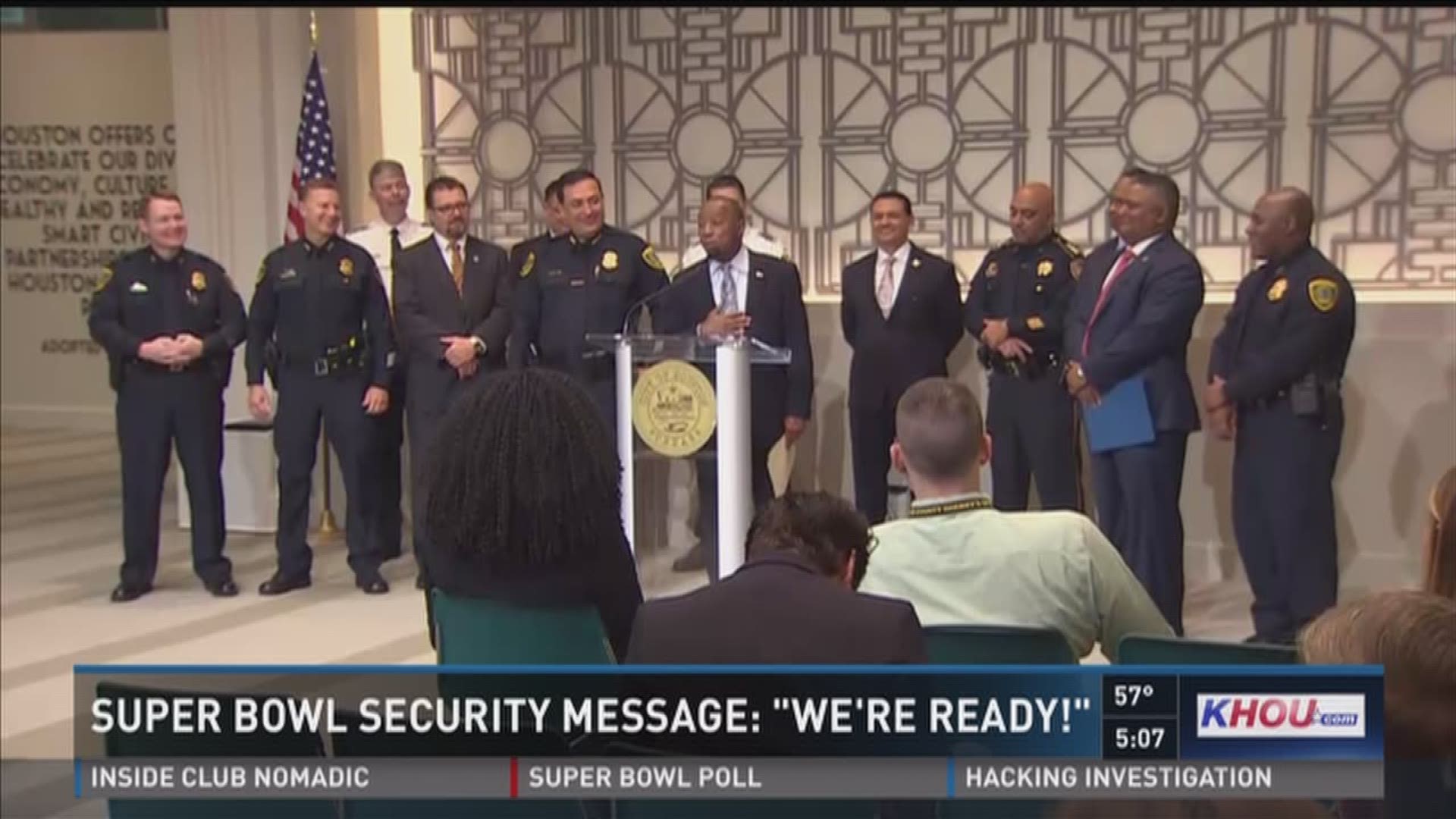 Federal, state and local officials say security is continuing to be reviewed and refined for the Super Bowl this year.