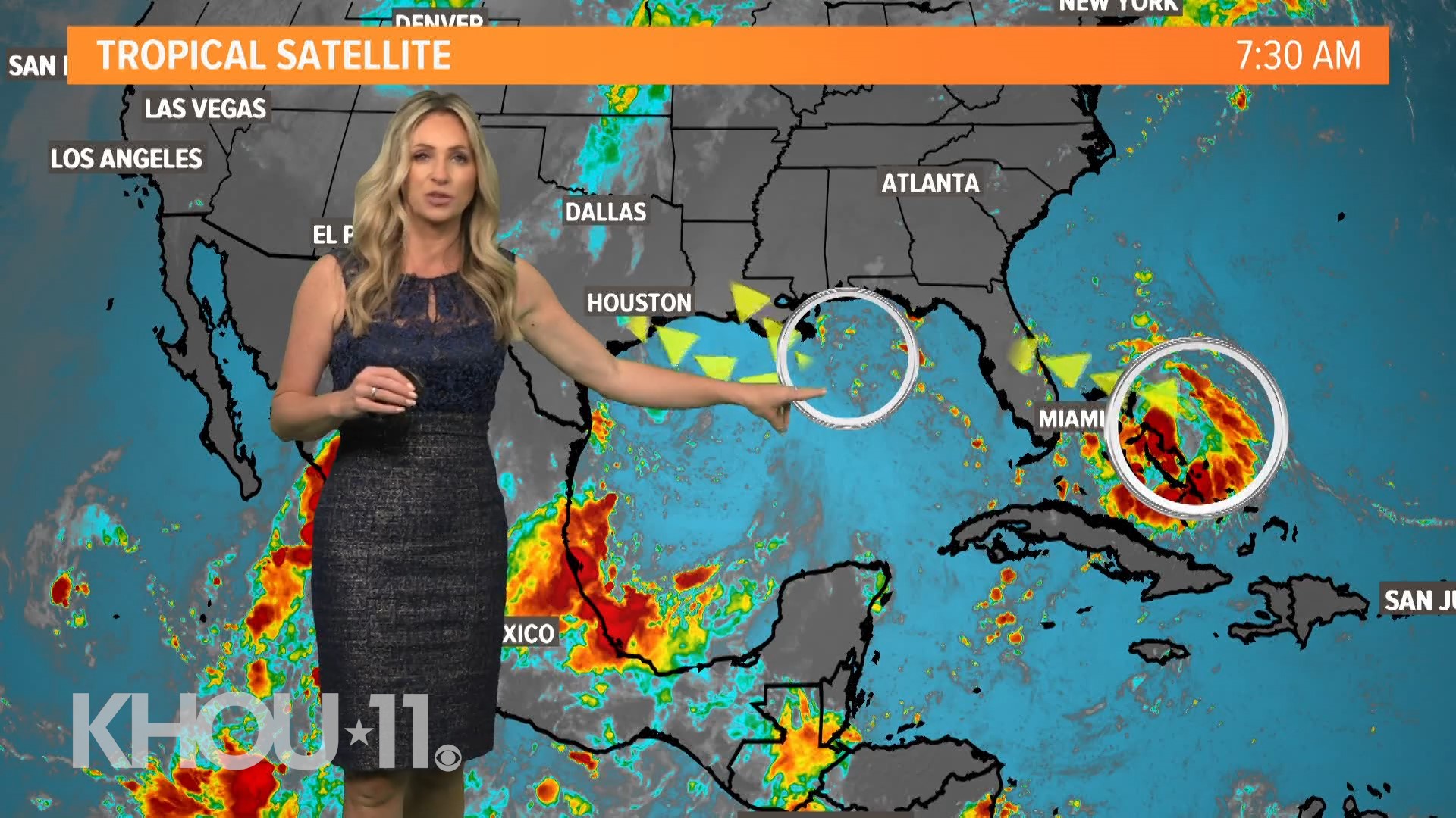 The KHOU 11 Weather Team and the National Hurricane Center are tracking multiple systems.