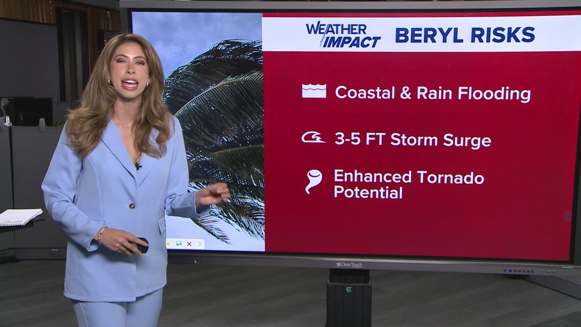 What can the Houston area expect from Tropical Storm Beryl? | khou.com