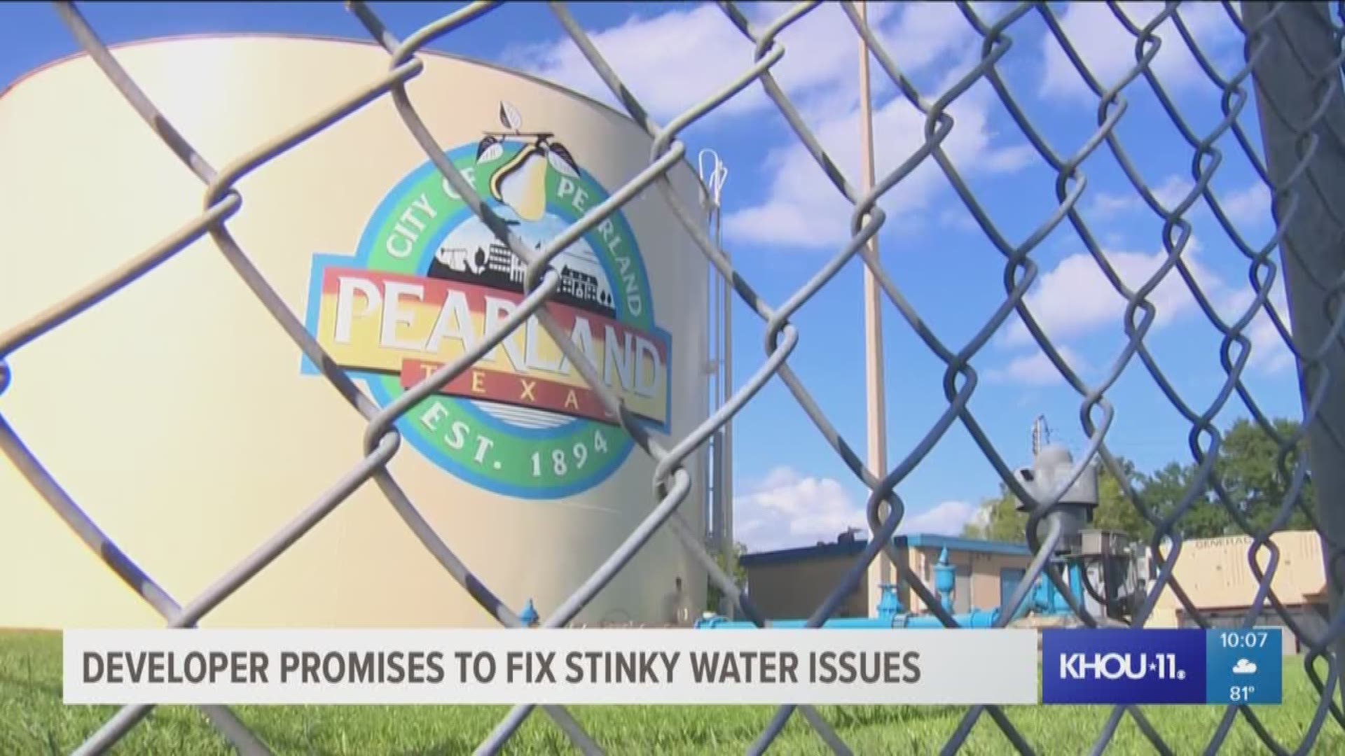 Canterbury Park neighbors are relieved that home builders are fixing their stinky water problem after years of complaints. 