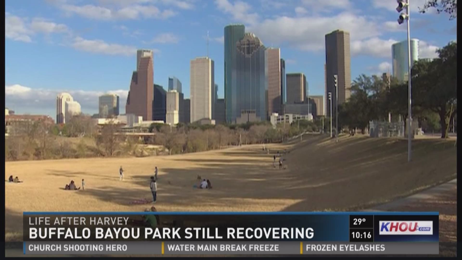 After Harvey slammed Houston, Buffalo Bayou Park has been busy rebuilding.