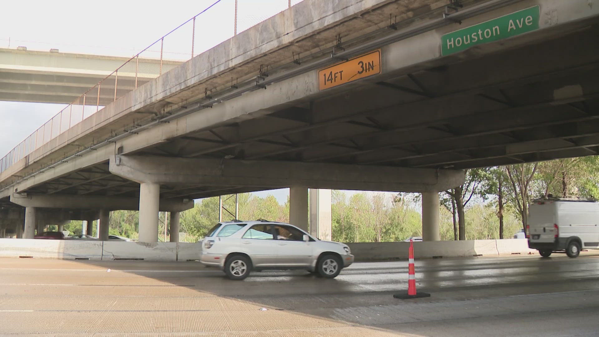 I-10 traffic will eventually travel over Houston Avenue rather than under it.