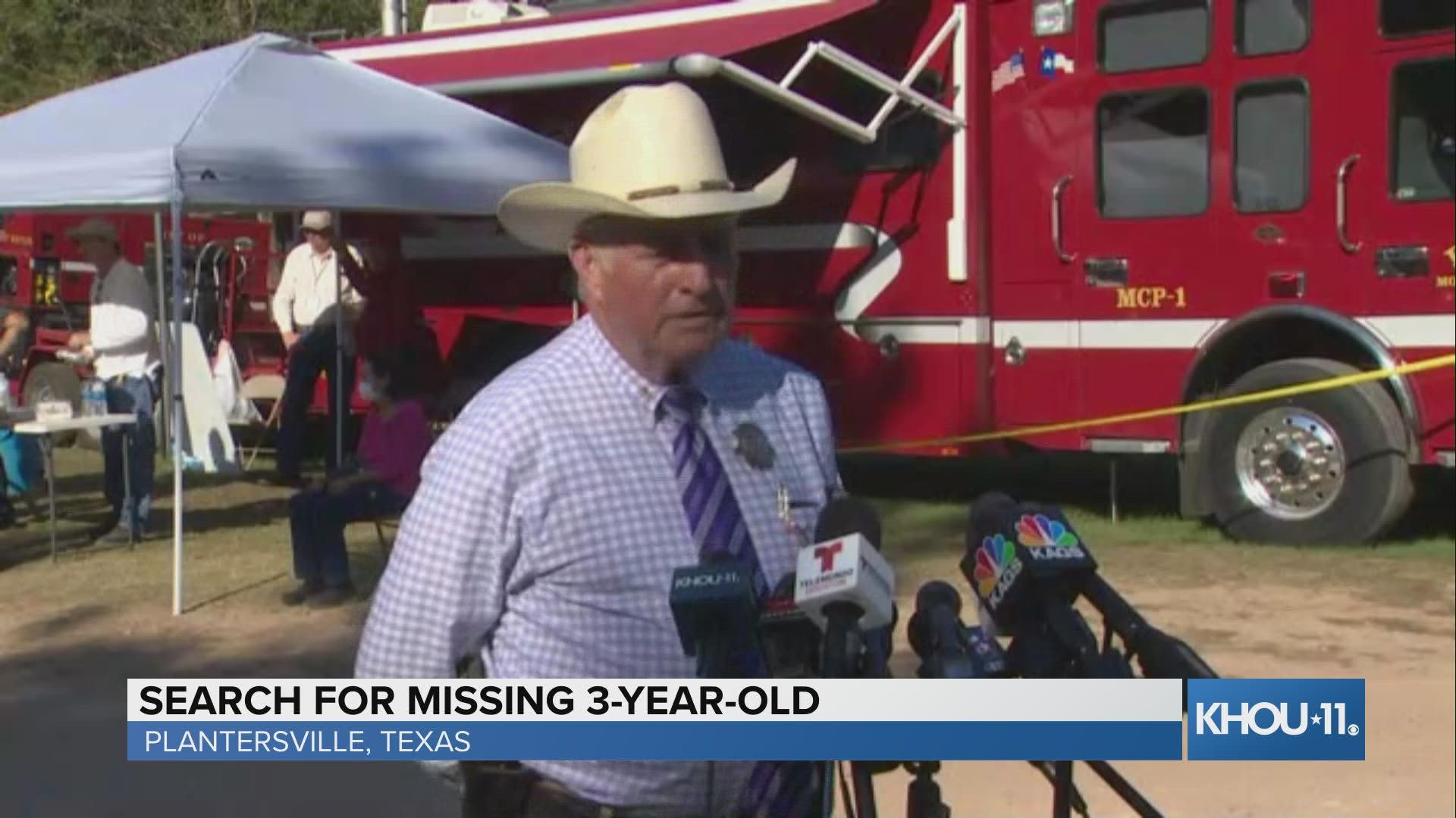 As of Friday afternoon, the Grimes County sheriff said there are no new developments in the search of missing 3-year-old Christopher Ramirez.