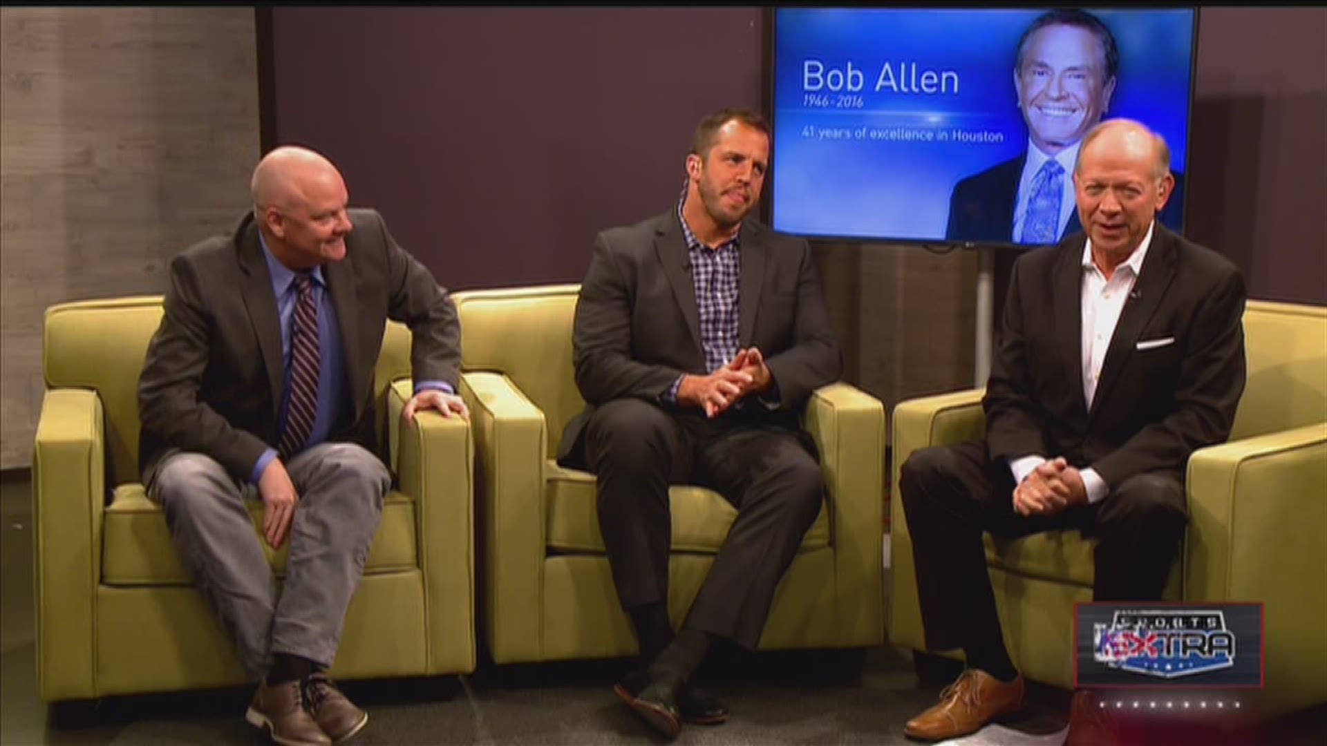 Former colleagues and friends Jeff McShan and Seth Payne share their reflections on Bob Allen on KHOU 11 Sports Extra.