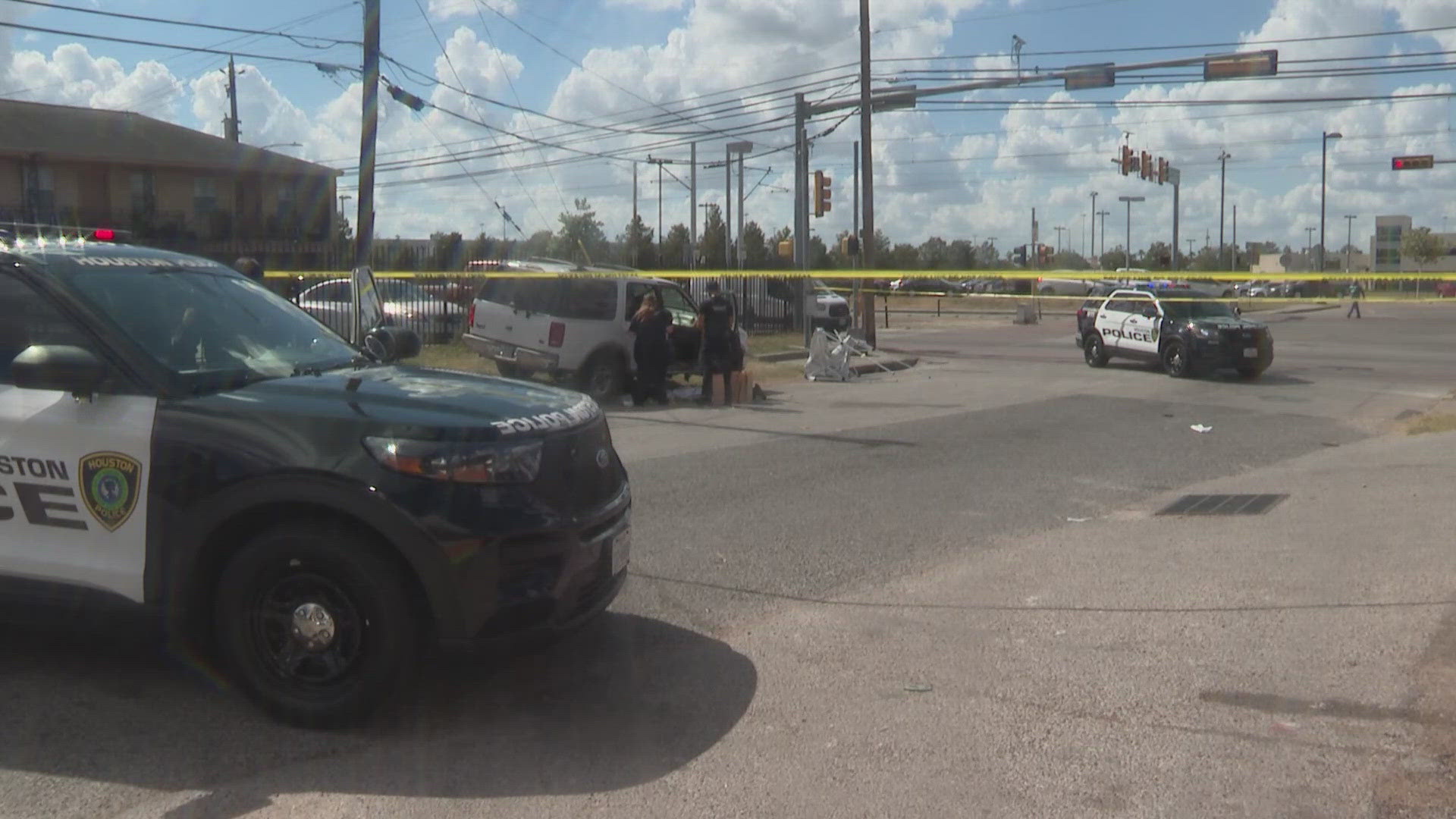 The shooting happened on Deerfield Street near Fulton Street, east of I-45 late Friday morning.