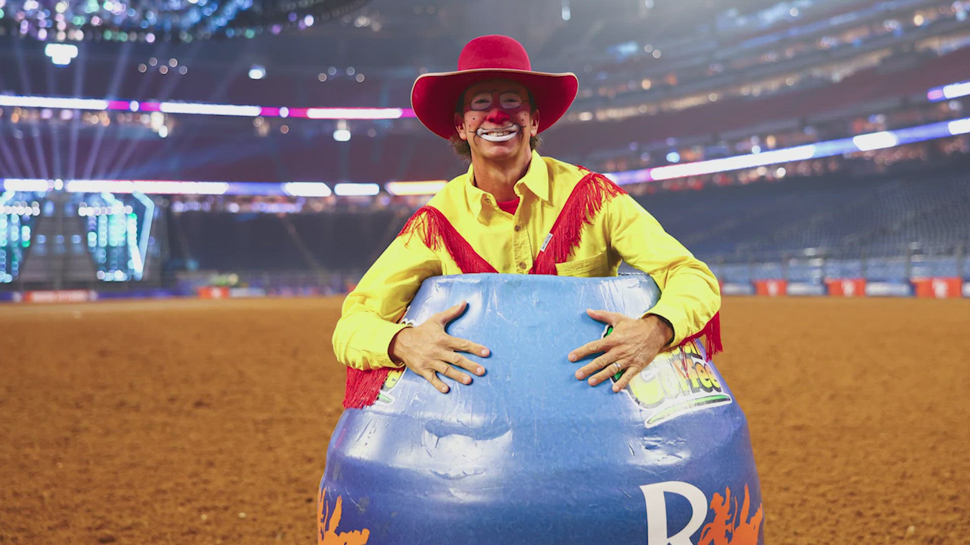 John Harrison was named Professional Rodeo Cowboys Association (PRCA)
Clown/Barrelman of the Year in 2023, his ninth time winning the award.