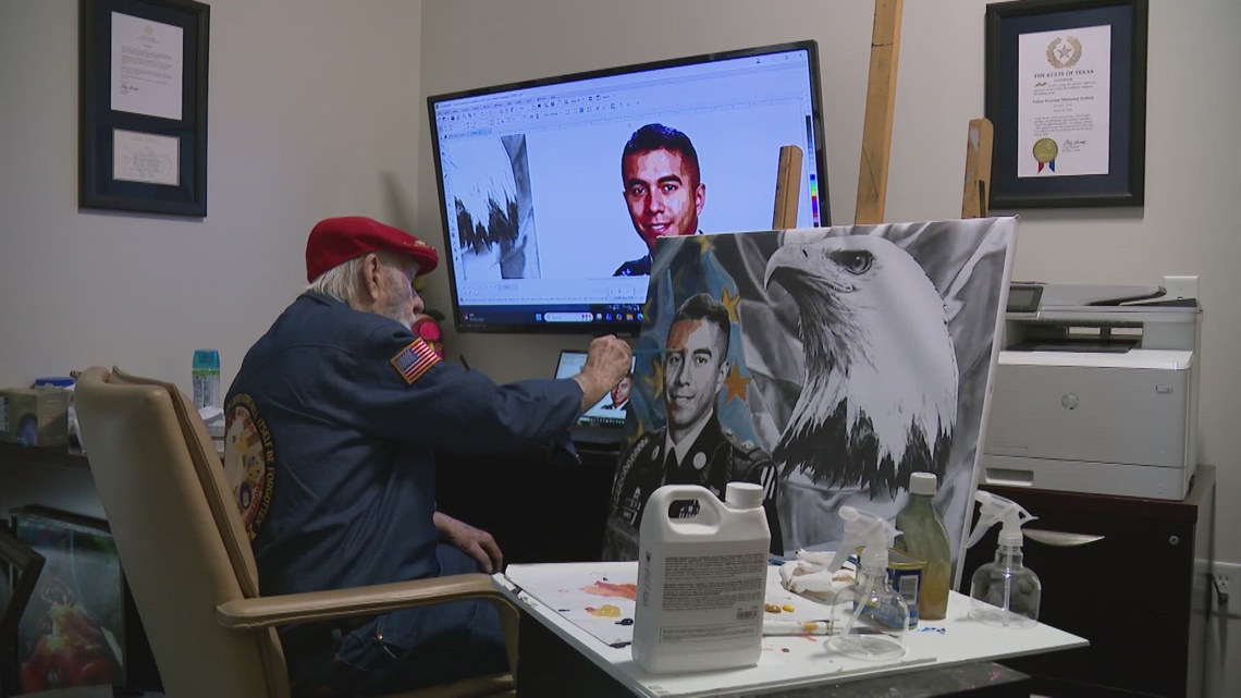 America's 250: Meet the 90-year-old Houston artist honoring America's fallen heroes
