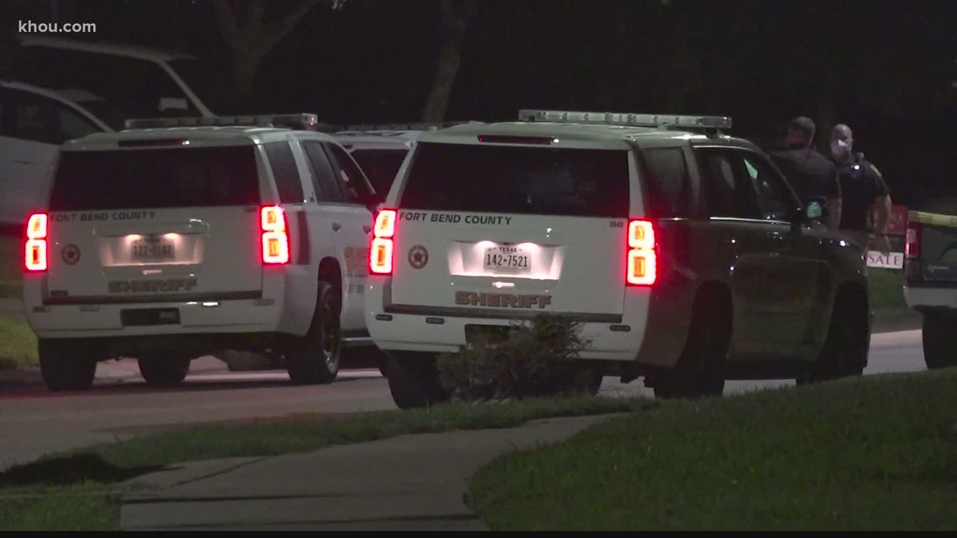 Deputies said a man shot and killed his wife who was staying at a friend's house in the Katy area. He then killed himself.