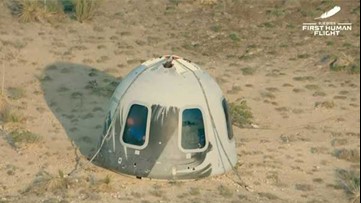 VIDEO: Blue Origin's New Shepard manned launch is a success — re-watch it here