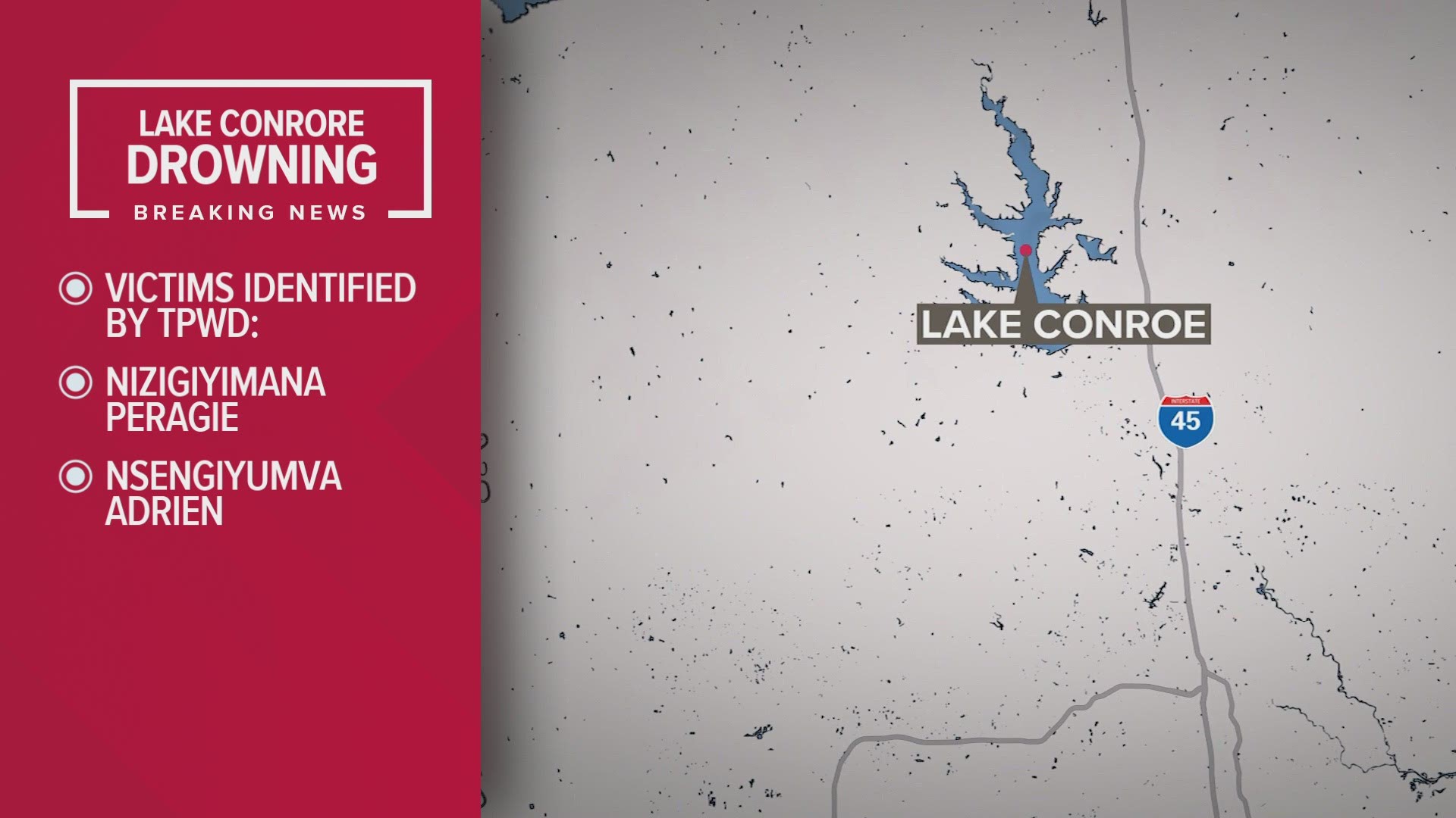 Crews are searching for a man and a woman in Lake Conroe after they went underwater and didn’t resurface Friday night.
