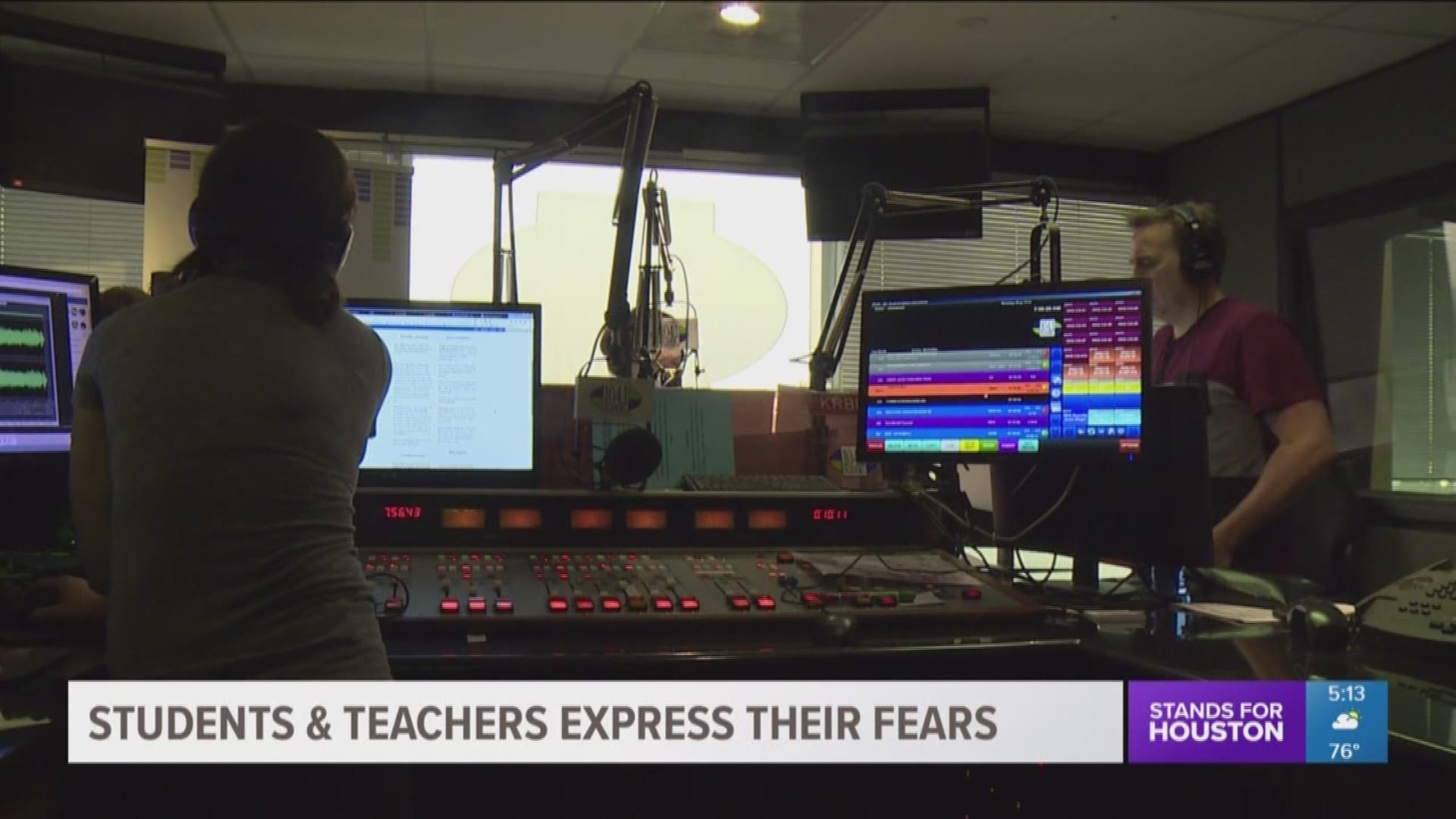 KRBE held a call in show Monday for local students and teachers to voice their thoughts, fears, and concerns after the Santa Fe High School shooting. 