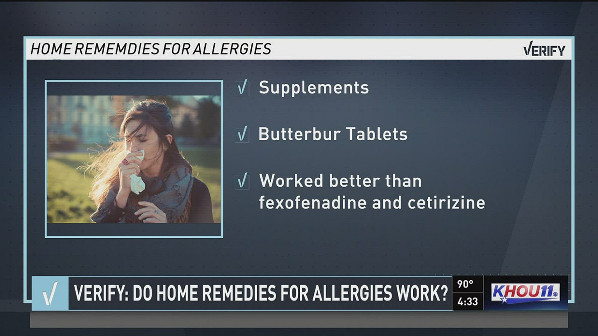 Fall allergies are already in full swing so our Verify team wanted to know - do home remedies for allergy relief actually work?