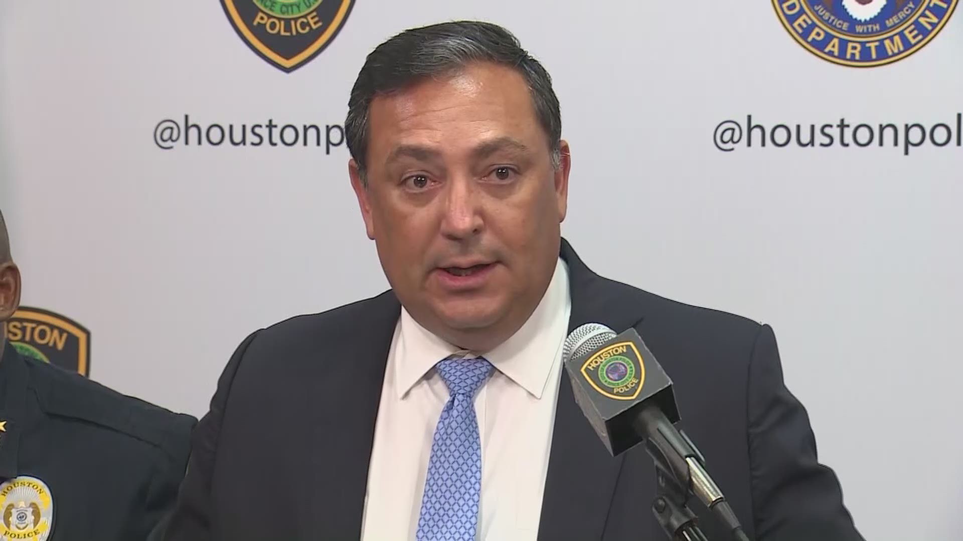Houston Police Chief Art Acevedo spoke about two former officers charged after the raid on Harding Street that killed two people. Gerald Goines has been charged with two counts of felony murder, and Steven Bryant is charged with second-degree tampering with a government document.