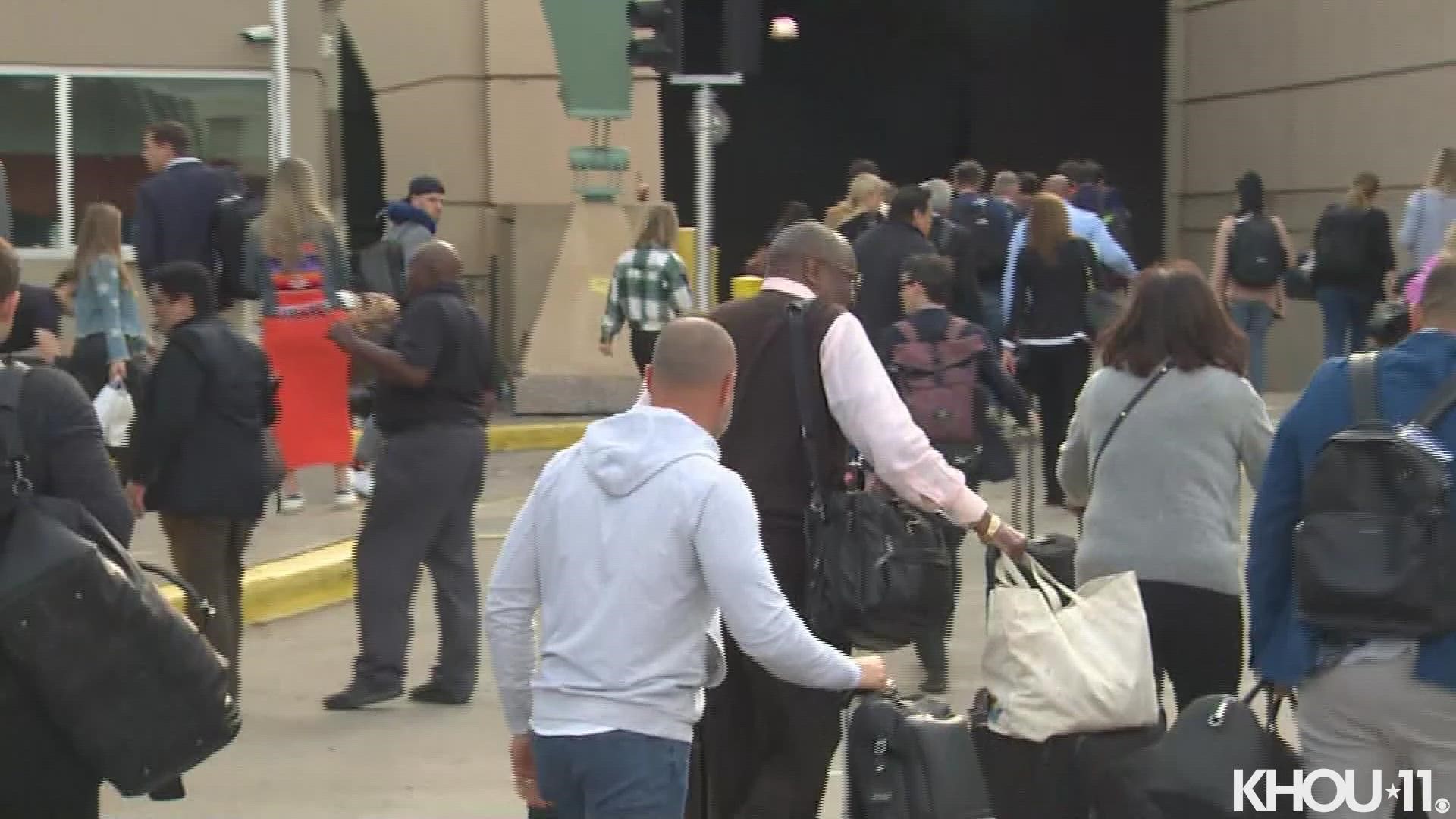 The Astros returned to Houston Friday, Nov. 4 where they will be finishing out the World Series against the Phillies.