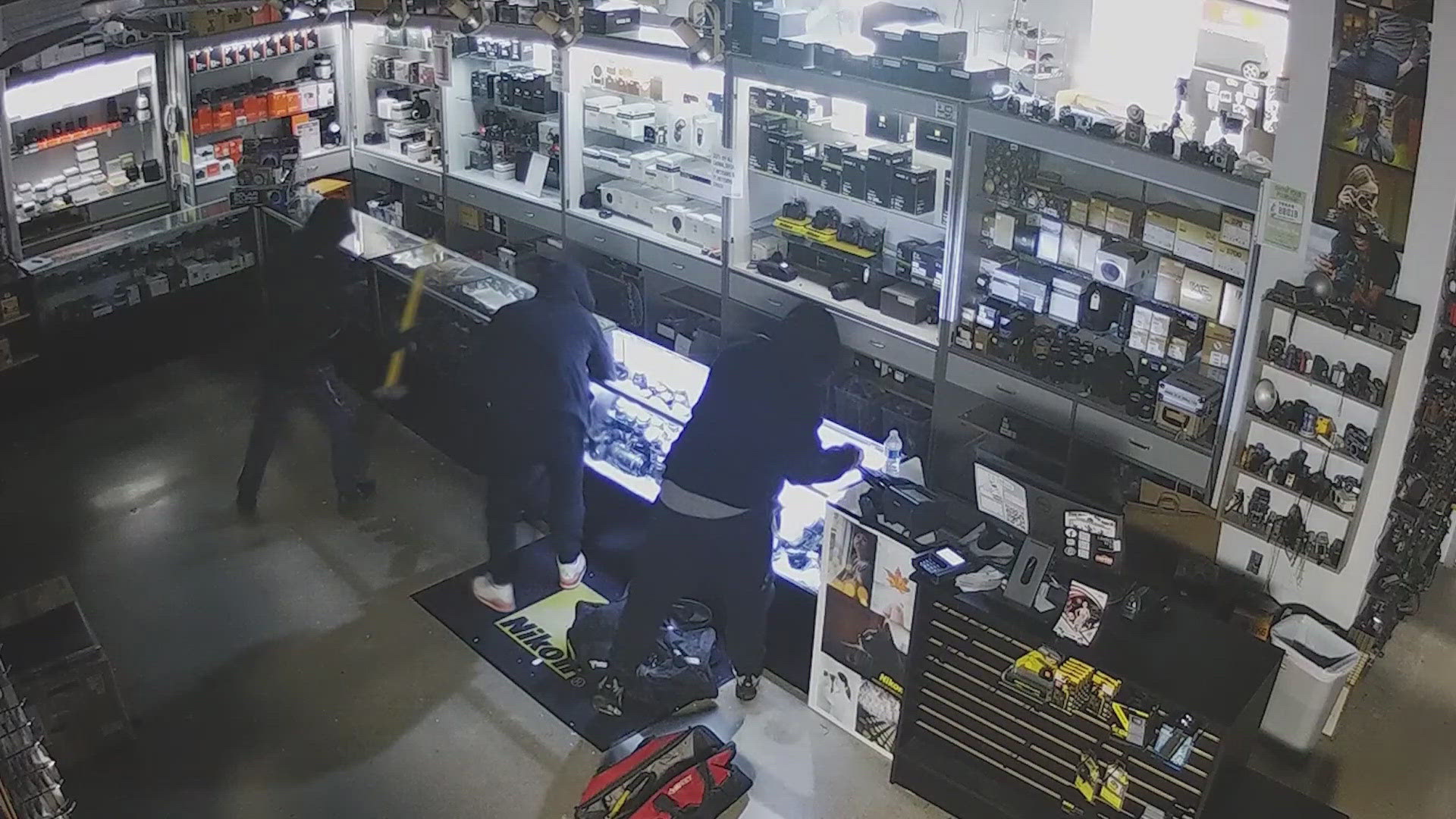 The general manager of the store said the video reminded him of a heist film and more than $150,000 worth of product was stolen that night.