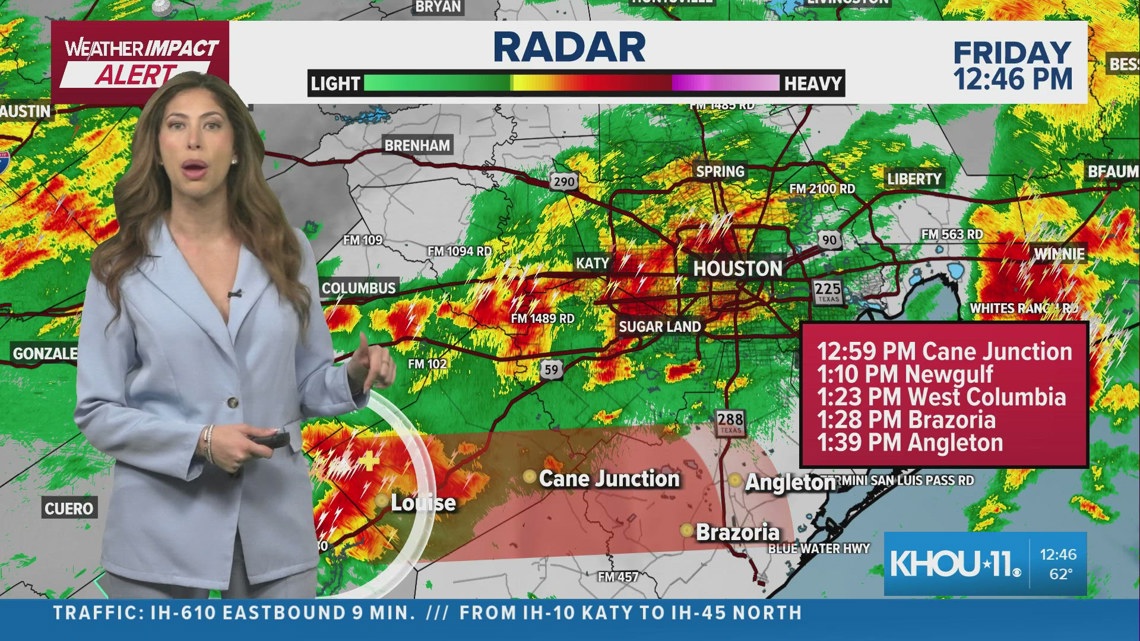 Weather Impact: More rounds of rain, storms pushing toward the Houston ...