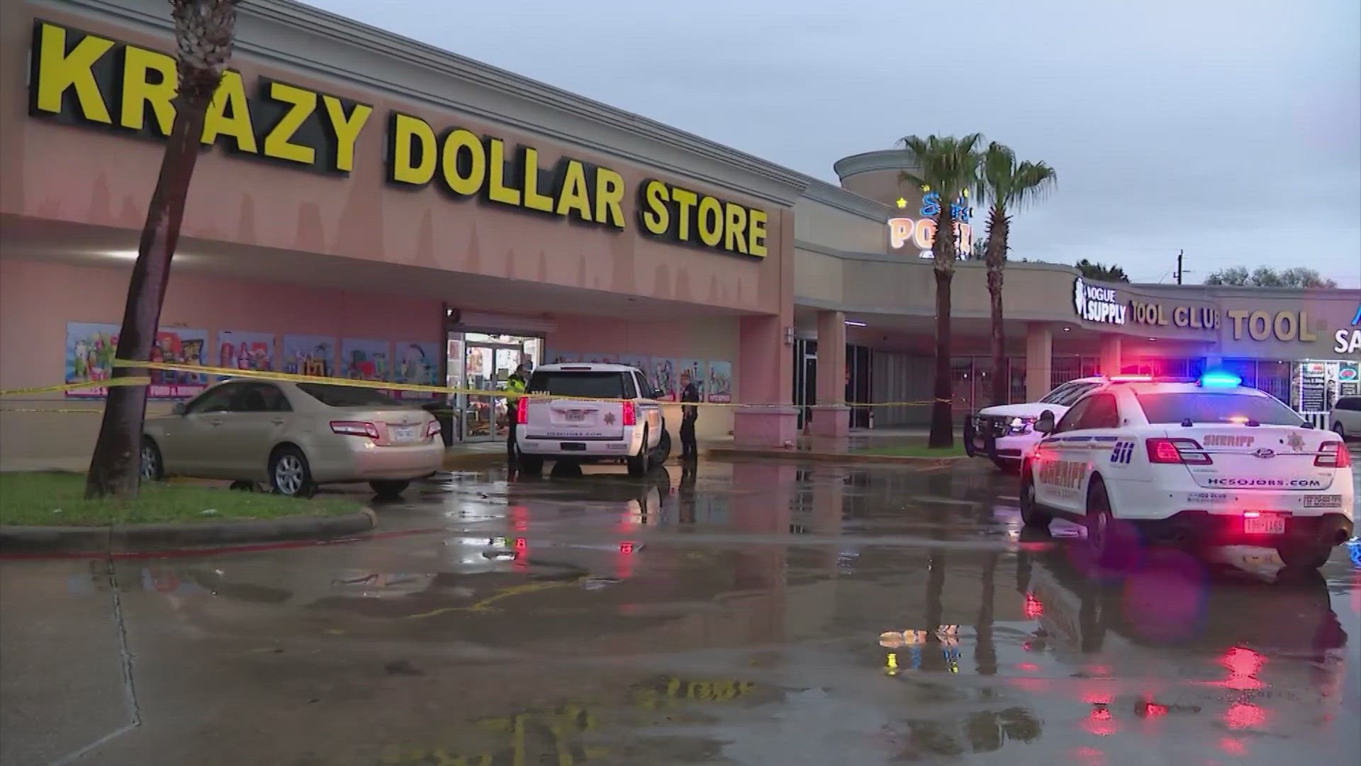 A robbery suspect was shot during an operation in which authorities were looking for suspects who had reportedly committed multiple robberies in the area.