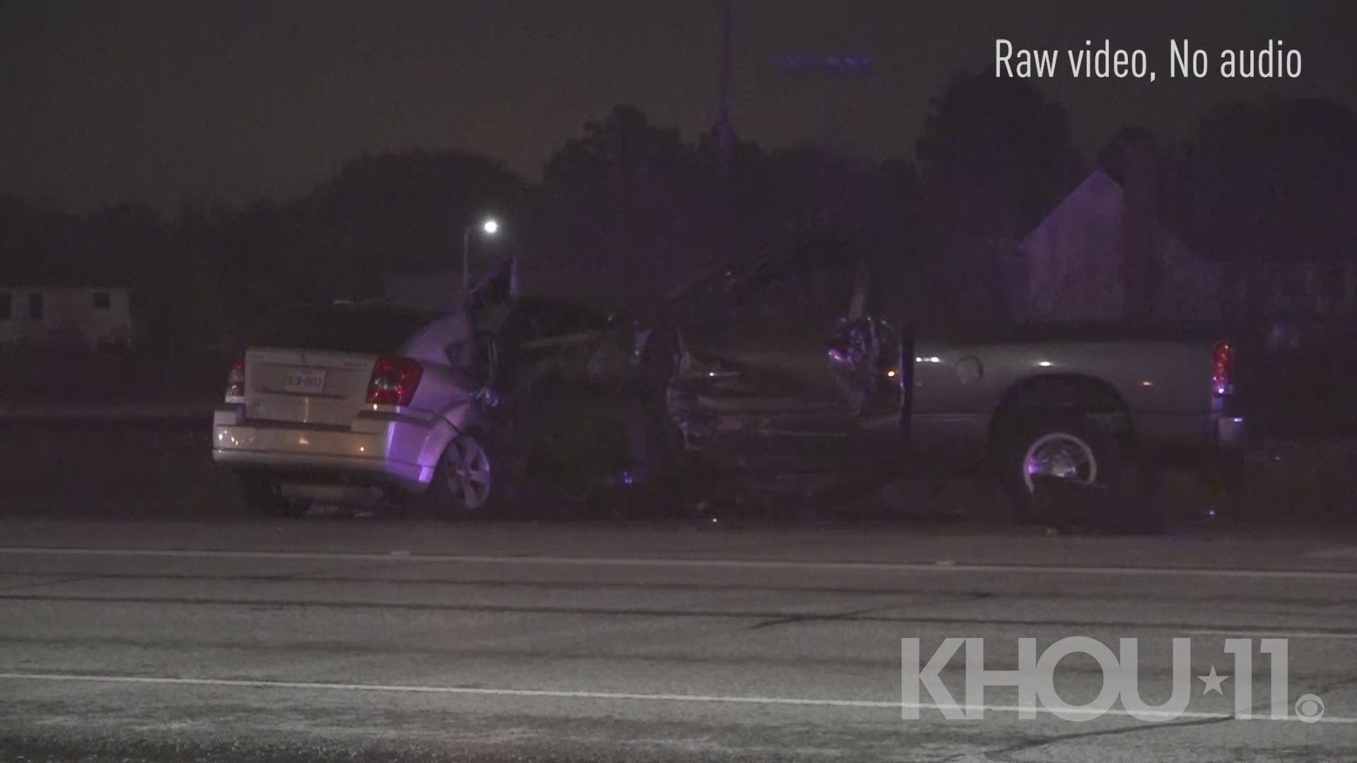 A pickup truck slammed into a car, killing an innocent passenger and injuring a driver, police in southeast Houston say. The crash happened at about 1 a.m. Friday on Galveston Road near Pineloch.