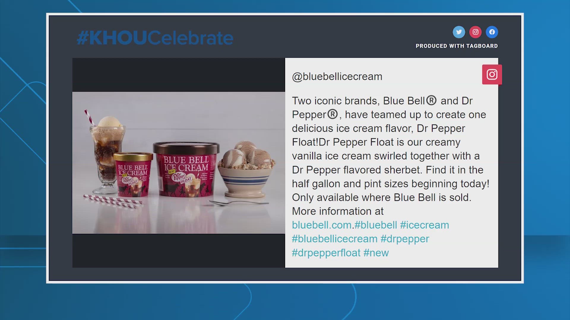 Blue Bell had been teasing a new flavor and now we know what it is -- Dr. Pepper vanilla ice cream!