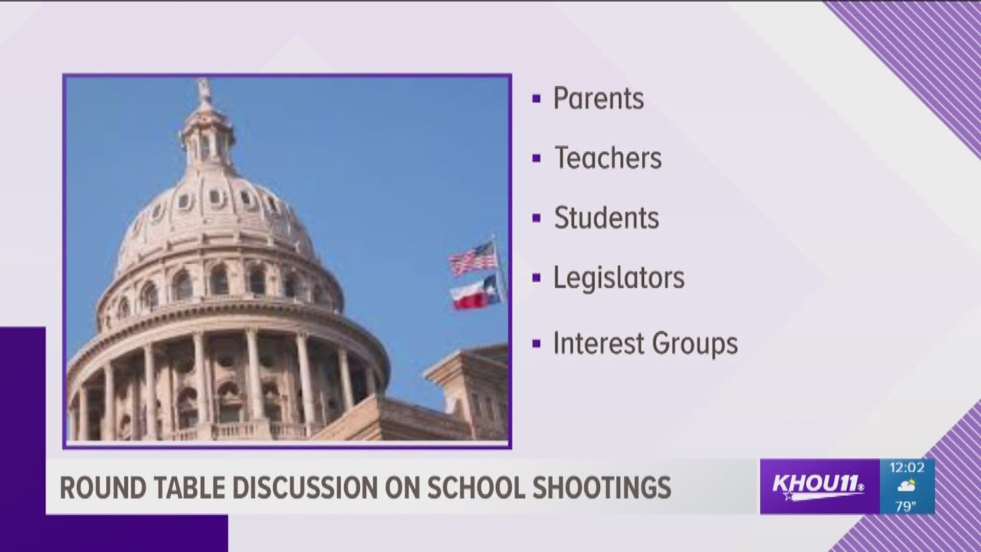 Bullying and mental illness are just of the topics slated for Gov. Greg Abbott's round table discussions about school shootings.