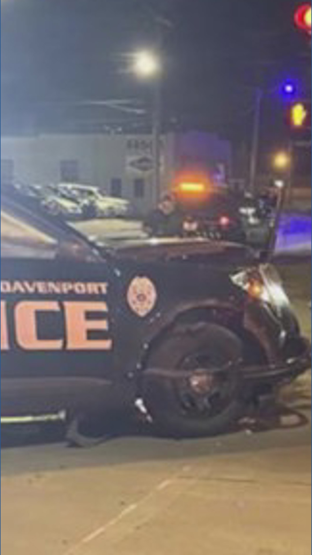 Video shows 2 Iowa police SUVs crash while rushing to emergency | khou.com