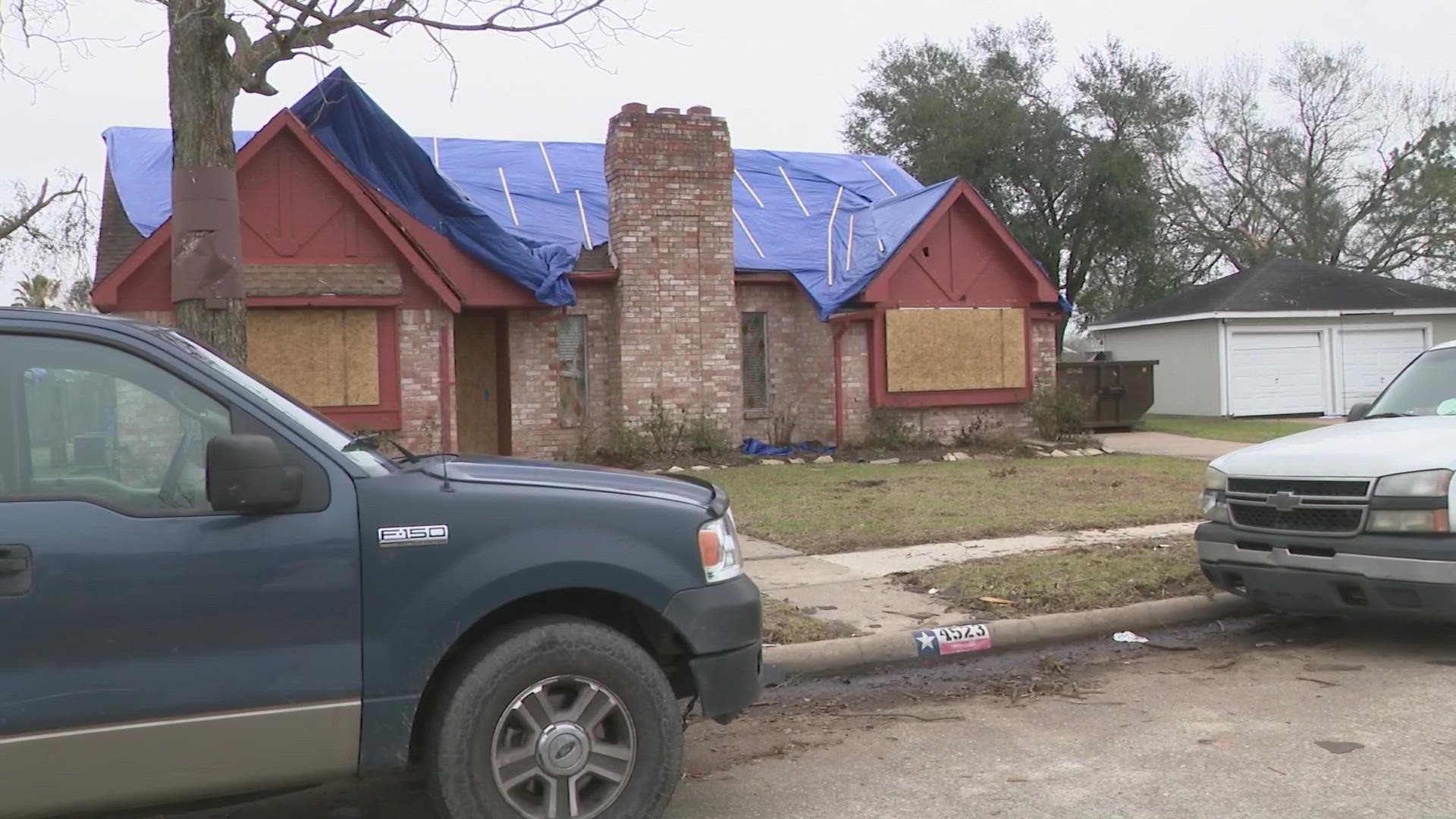Homeowners in hard-hit Pasadena are already at work on repairs and they said they have no intention of leaving.