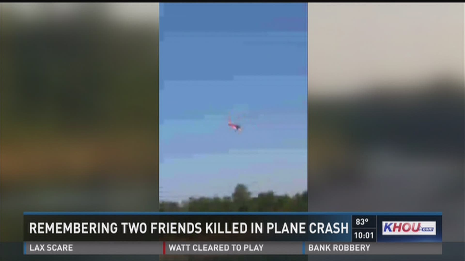 New video from eyewitnesses show the deadly plane crash in Liberty County that killed two young men. The plane crashed into the Trinity River Saturday evening. 
