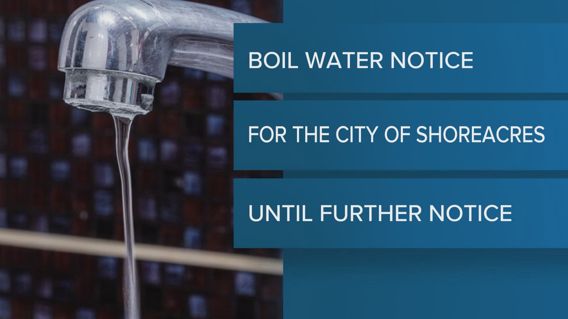 A boil water notice was issued Monday for the City of Shoreacres due to low distribution pressure, according to Harris County officials.
