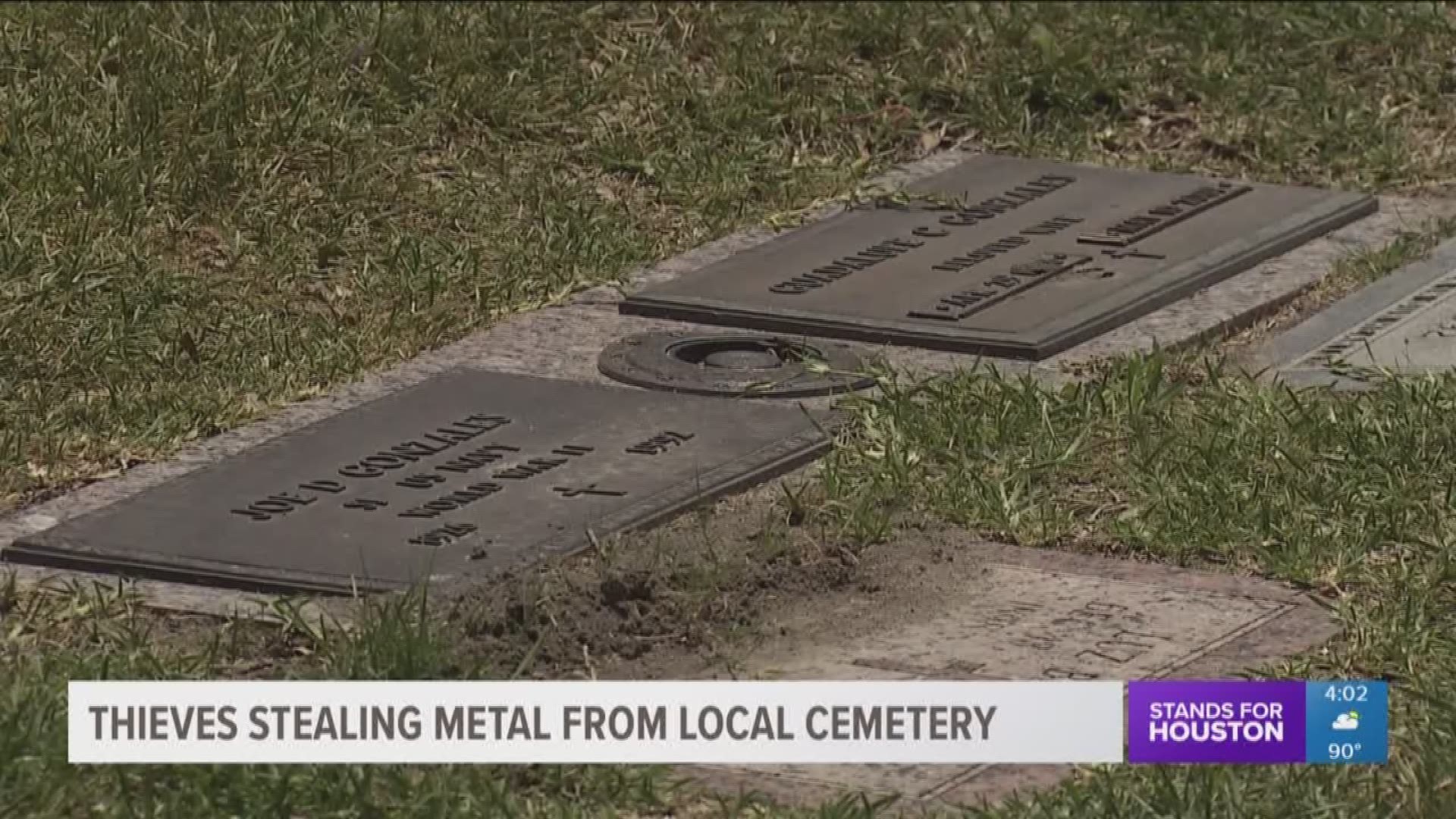 Thieves stealing from graves at local cemetery