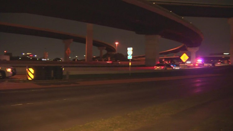 Harris County deputy crashes during chase on I-45 North near Beltway 8