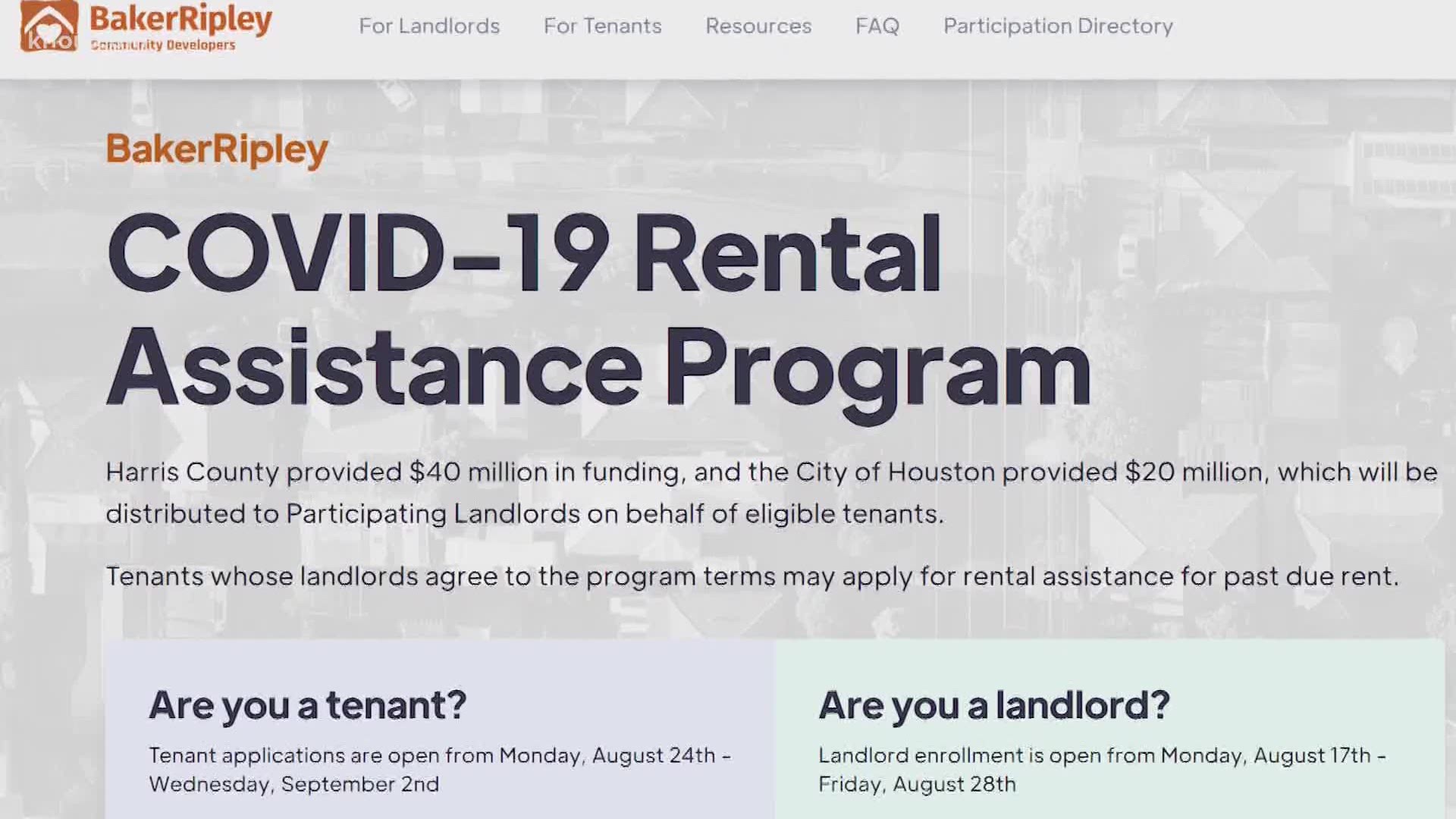 Houstonarea rent relief program deadline extended, funds boosted