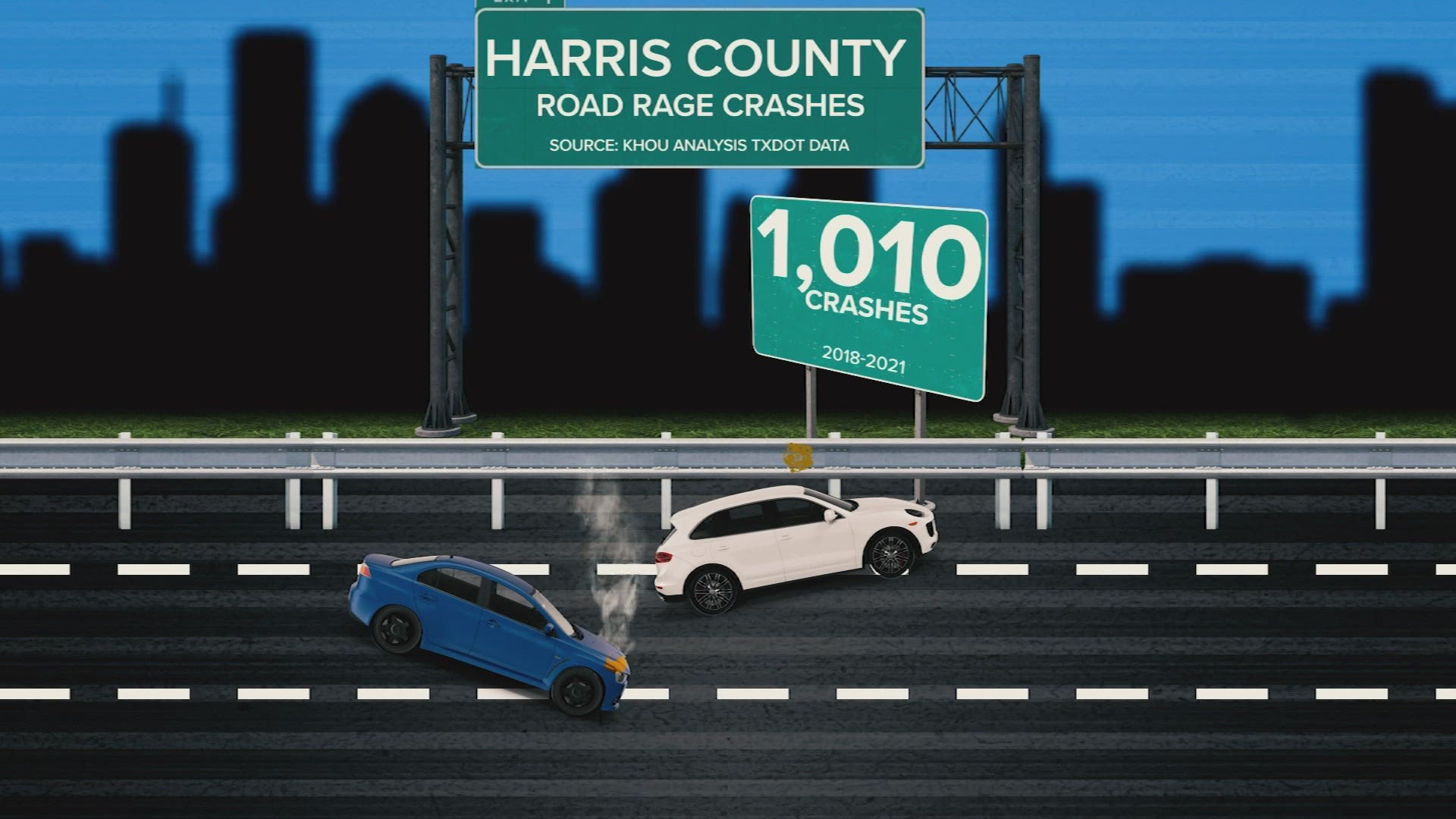 Crash records show road rage is getting worse, especially in certain hot spots around Harris County.