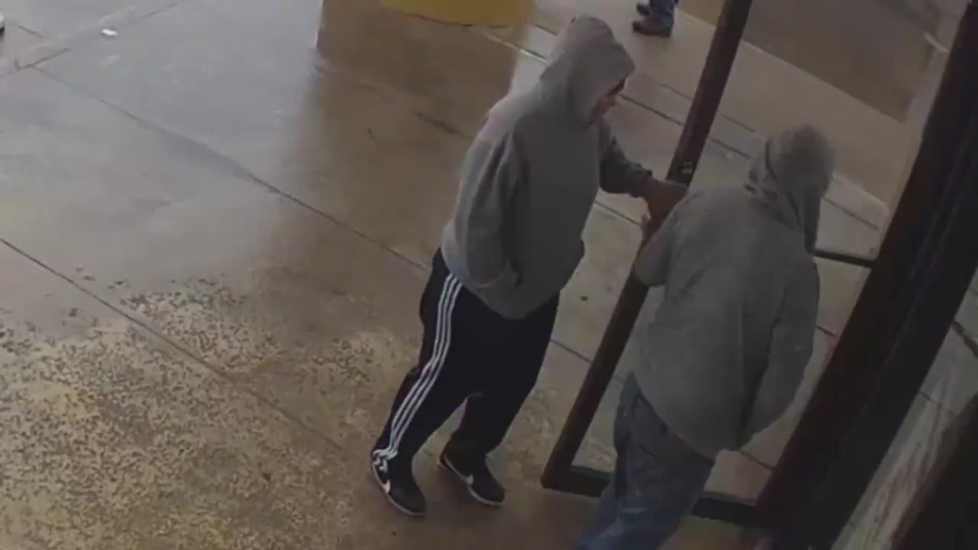 Surveillance video caught a pretty good shot of the man. Police say the couple robbed a Shipley's at 14135 Northwest Freeway on November 14.